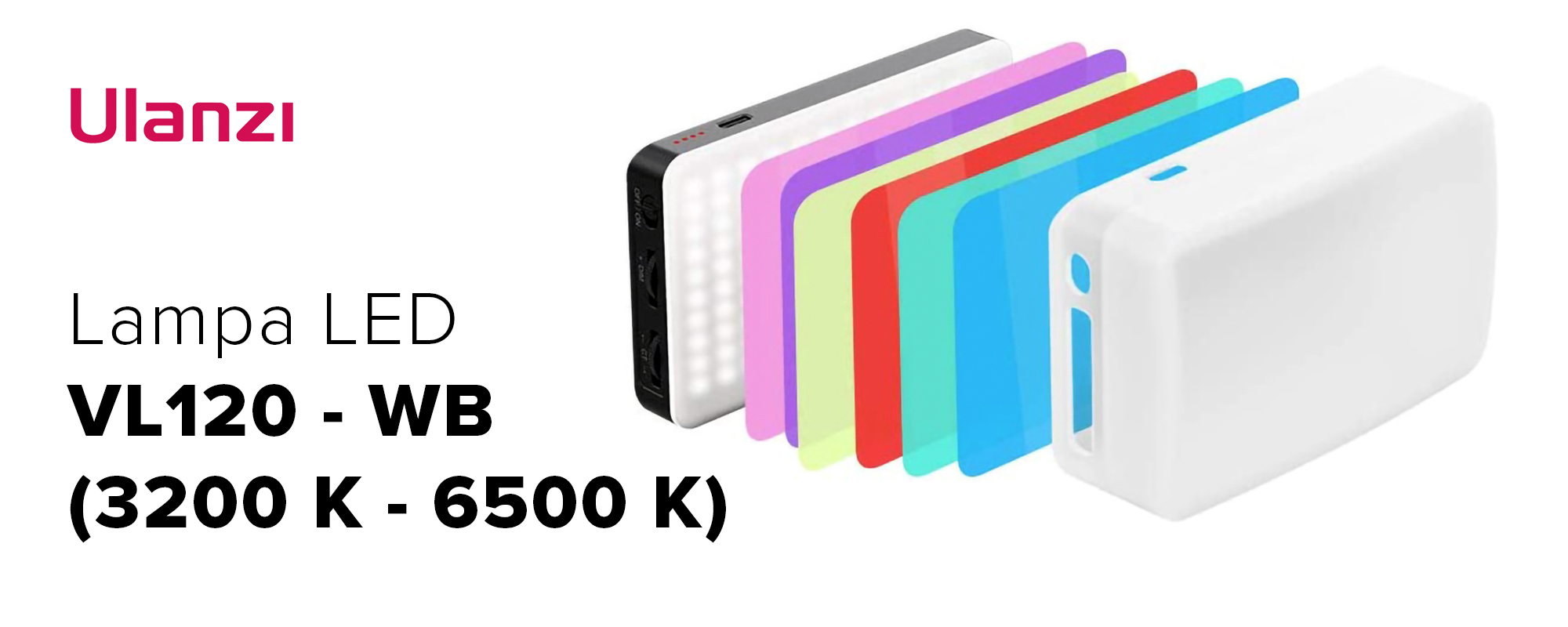 Lampa LED Ulanzi VL120 - WB (3200 K - 6500 K)